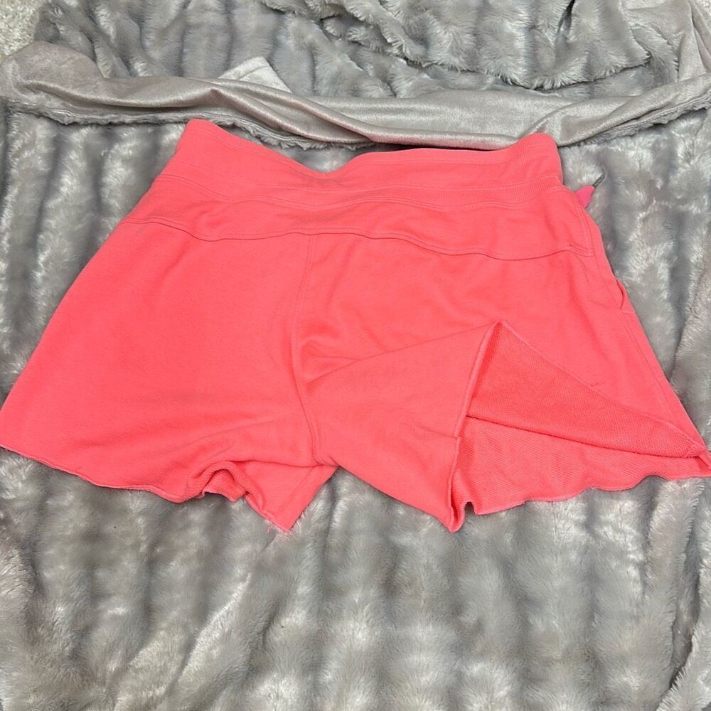 Calvin Klein Women S Ribbed Waistband Shorts Orange Size Large - Picture 3 of 3